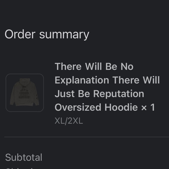 There Will Be No Explanation There Will Just Be Reputation Oversized Hoodie - Picture 3 of 3